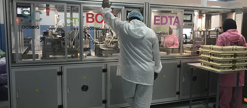 Fully Automatic Blood Collection Tube Production Line for a Middle Eastern Client