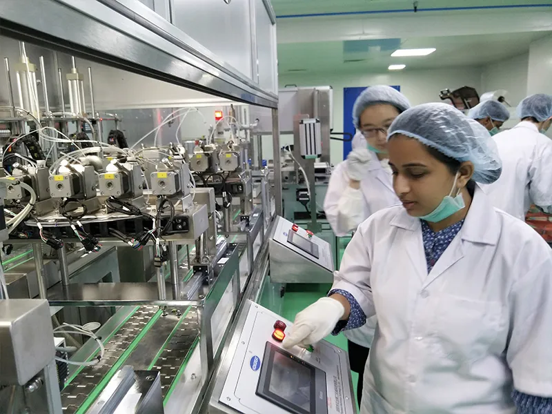 Fully Automatic Vacuum Blood Collection Tube Production Line and Auxiliary Equipment for an Indian Client